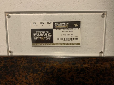 2018 Stanley Cup Finals Game 5 Ticket Cover
