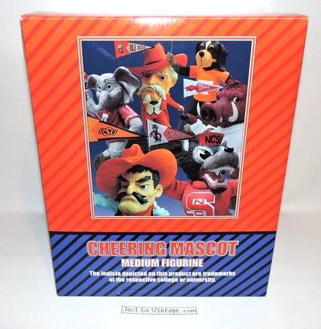 Texas A&M Cheering Mascot College Treasures Medium Figurine Figure RARE 2003 NIB Cover