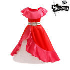 Girl Avalor of Elena Cosplay Costume Princess Elena Fancy Dress Red Gown Outfits