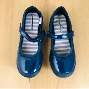 Hanna Andersson Navy Patent Maya III Leather Mary Jane Little Girl Size:2.5M - Picture 1 of 6