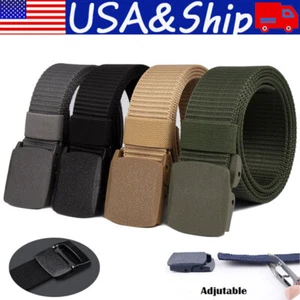 Cintura uomo plastica camma fibbia nylon tela tattica tessitura militare - Foto 1 di 15