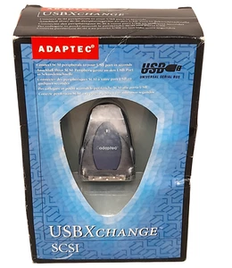 New Adaptec USBXchange SCSI to USB Adapter for connecting Scanners & Drives - Afbeelding 1 van 4