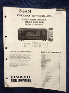 ONKYO TX-SV828THX STEREO POWER AMPLIFIER ORIGINAL SERVICE REPAIR /