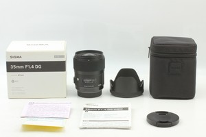 [Sony A mount] Sigma 35mm f/1.4 DG HSM Art Lens f1.4 for From Japan MINT in BOX