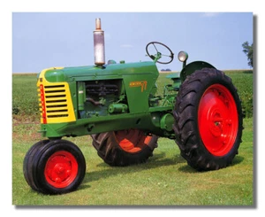 1953 Green Oliver 77 Row Crop Farm Tractor Wall Picture 8x10 Art Print - Bild 1 von 1