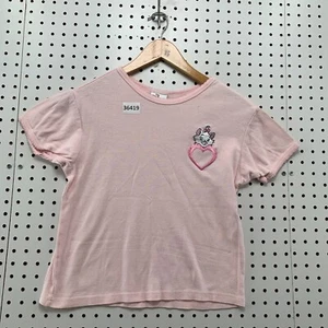 VTG 90s Disney Marie Cat Girls Top Size Large 10/12 Pink Embroidered 15.5x18.5 - Picture 1 of 13