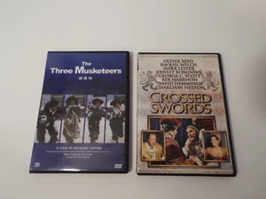 DVD LOT-The Three Musketeers 1973 Oliver Reed/Raquel Welch & CROSSED SWORDS-G** - Picture 1 of 4