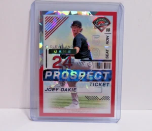 2024 Panini Prospect Ticket Red Cracked Ice Prizm Joey Oakie #178 - Picture 1 of 2
