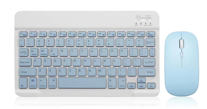 Bluetooth Keyboard & Mouse- Rechargeable Combo for iPad, Android, or PC - Image 1 of 1