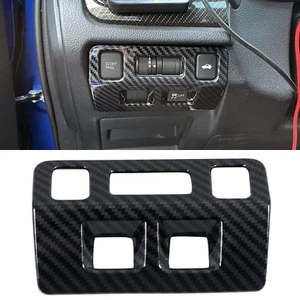 For Subaru WRX STi 2015-2020 Carbon Fiber Interior Head Light Switch Cover Trim - Foto 1 di 5