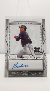 2022 LEAF TRINITY BROOKS LEE 89/99 CLEAR AUTO TWINS SP