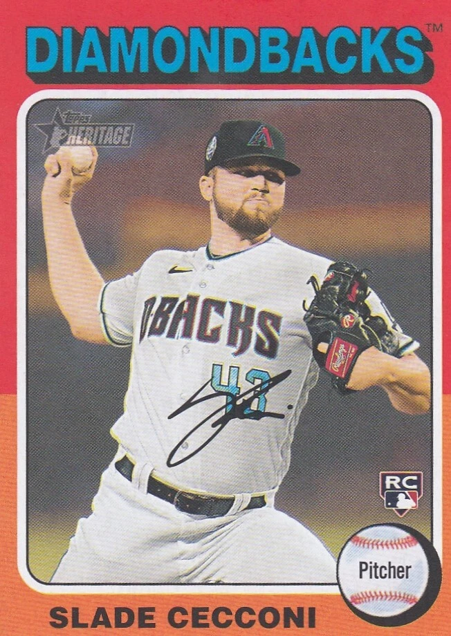 SLADE CECCONI TOPPS HERITAGE MINI ROOKIE CARD RC DIAMONDBACKS #397 2024 24 - Image 1 of 1