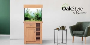 OakStyle Tropical fish Tank 110L including cabinet, filter, heater and light - Picture 1 of 6