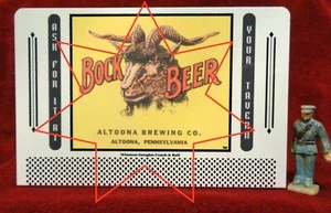 CERVECERÍA ALTOONA - CERVEZA BOCK #59____S ESCALA VALLA PUBLICITARIA DE HOJALATA - Imagen 1 de 3