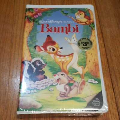Walt Disney's Classic- Bambi Clamshell VHS Tape Black Diamond Edition NEW - Image 1 of 4