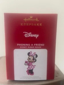 Hallmark Phoning a Friend Minnie Mouse Disney Ornament 2021 FREE SHIPPING - Picture 1 of 2