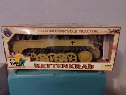 1999 The Ultimate Soldier 1:6 Kettenkrad German Motorcycle Tractor Farm Find Cover