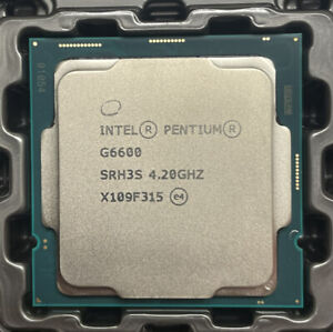 10Th Gen Intel GOLD PENTIUM  G6600  LGA 1200 CPU 4.20 GHz Dual Core SRH3S