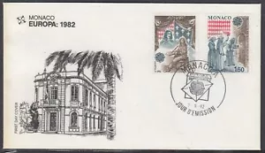 Monaco Scott 1329-30 FDC - 1982 Emissione Europa - Foto 1 di 1
