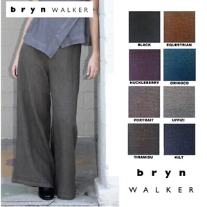 PANTALÓN LARGO COMPLETO BRYN WALKER Lino Pesado Palazzo Pierna Ancha 1X 2X 3X COLORES - Imagen 1 de 22