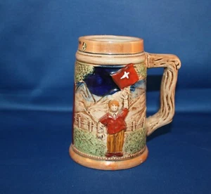 Cerveza de recuerdo vintage Stein Tankard Marilys San Bernardino Suiza - Imagen 1 de 10