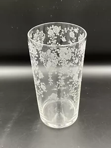 CAMBRIDGE ROSE POINT #498 12oz 5 1/4” STRAIGHT SIDED TUMBLER - Picture 1 of 5
