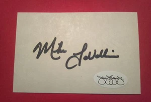 Tarjeta indexada cortada Mike Lavalliere autógrafa firmada por JSA automática - Imagen 1 de 2