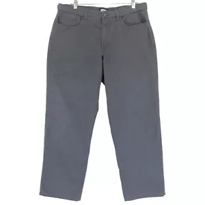 Pantalones híbridos Lands End Comfort cintura para hombre 36x28 ajuste tradicional gris 5 bolsillos - Imagen 1 de 6
