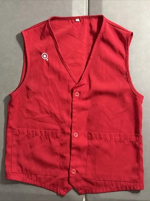 Target Store Employee Work Red Vest Uniform Size S / Small - Image 1 of 4