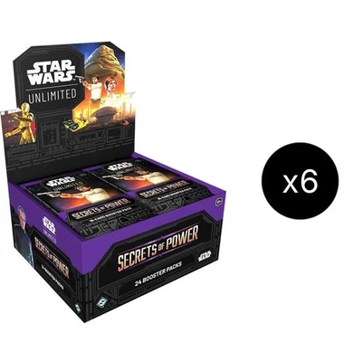 Sealed Secrets of Power Booster 6 Box Case Star Wars: Unlimited Brand New - Image 1 of 2