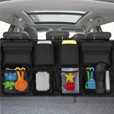 Back Seat Organiser Interior Accessories Car Boot Universal Storage Box Bag Net - image 1 of 4