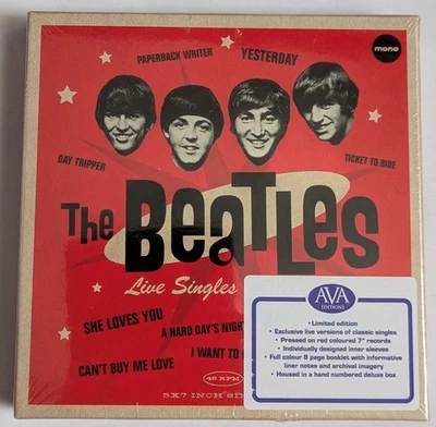 Beatles - Singles Collection: Limited 7" Red Colored Vinyl Boxset SEALED Lennon Foto 1 de 4