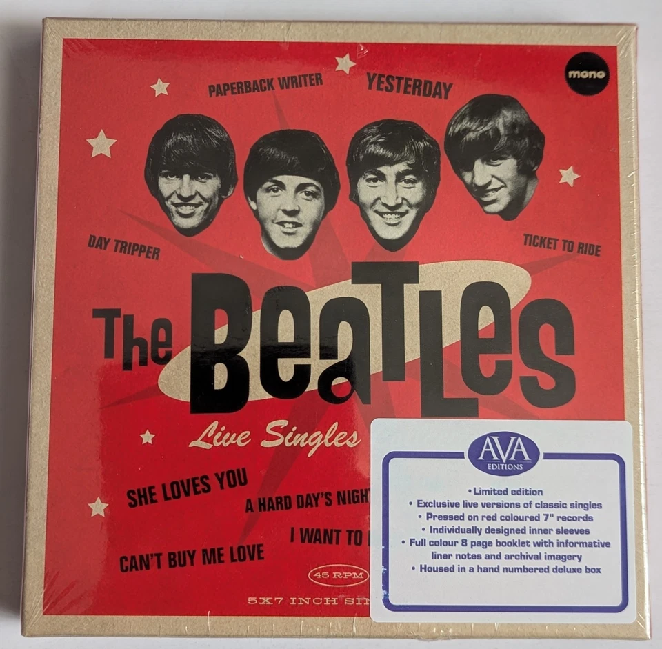 Beatles - Singles Collection: Limited 7" Red Colored Vinyl Boxset SEALED Lennon - Image 1 of 4