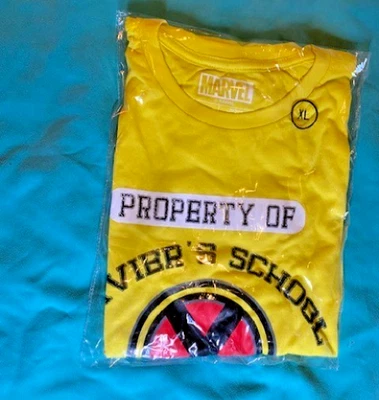 Nuevo en Paquete Hombres Marvel X-Men Camiseta XL Amarilla Xavier’s School para Jóvenes Dotados  Foto 1 de 3