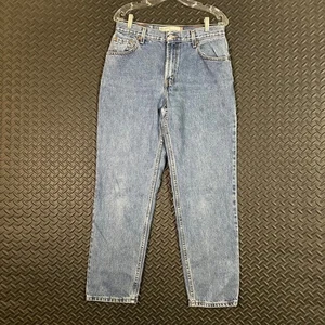 Jeans Vintage Levi's 550 Relaxed Tapered Blu Vita Alta Dritto Denim Donna 10 - Foto 1 di 10