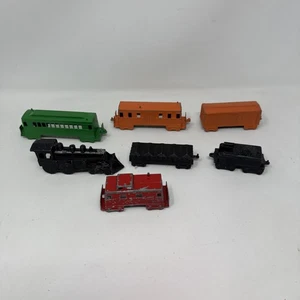 Lot Of 7 Midge Toy Trains , Die Cast  | Vintage 1960’s - Picture 1 of 9