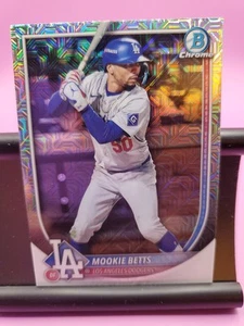 2025 Bowman Mega Box MOOKIE BETTS Chrome Mojo Refractor Card #16 Dodgers - Picture 1 of 2
