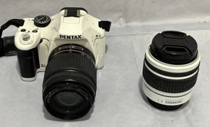PENTAX Kx Digital SLR Camera with Bonus Lens & Bag White SMC DAL 50-200 18-55 - Picture 1 of 16