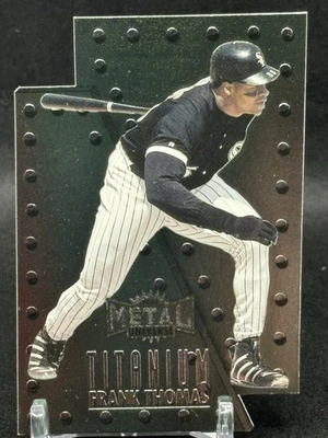 1997 Frank Thomas Metal Universe TITANIUM Die Cut Insert #10 of 10 - White Sox - Image 1 of 2