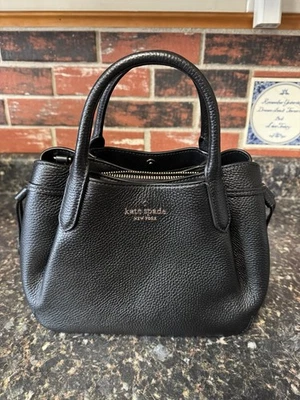 Kate Spade Dumpling Small Satchel K8135 Black Pebbles Leather New With Tags - Image 1 of 4