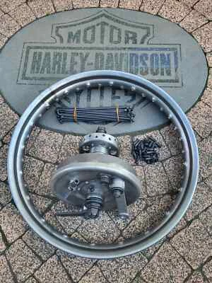 Harley WL WLA WLC WLD UL EL 加拿大平头完整前 18 英寸车轮原钢 — 第 1/4 张图片