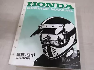 1985-1991 HONDA CR80R OEM FACTORY SHOP SERVICE MANUAL - Foto 1 di 2