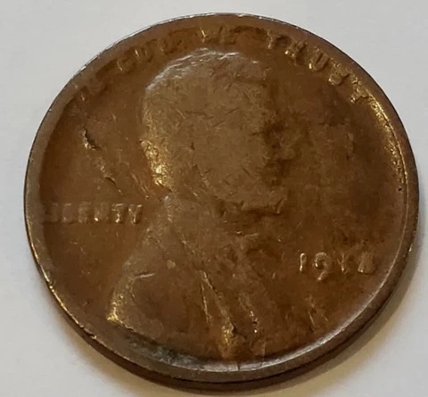 1918 Lincoln Cent Lamination Error  7663 Cover