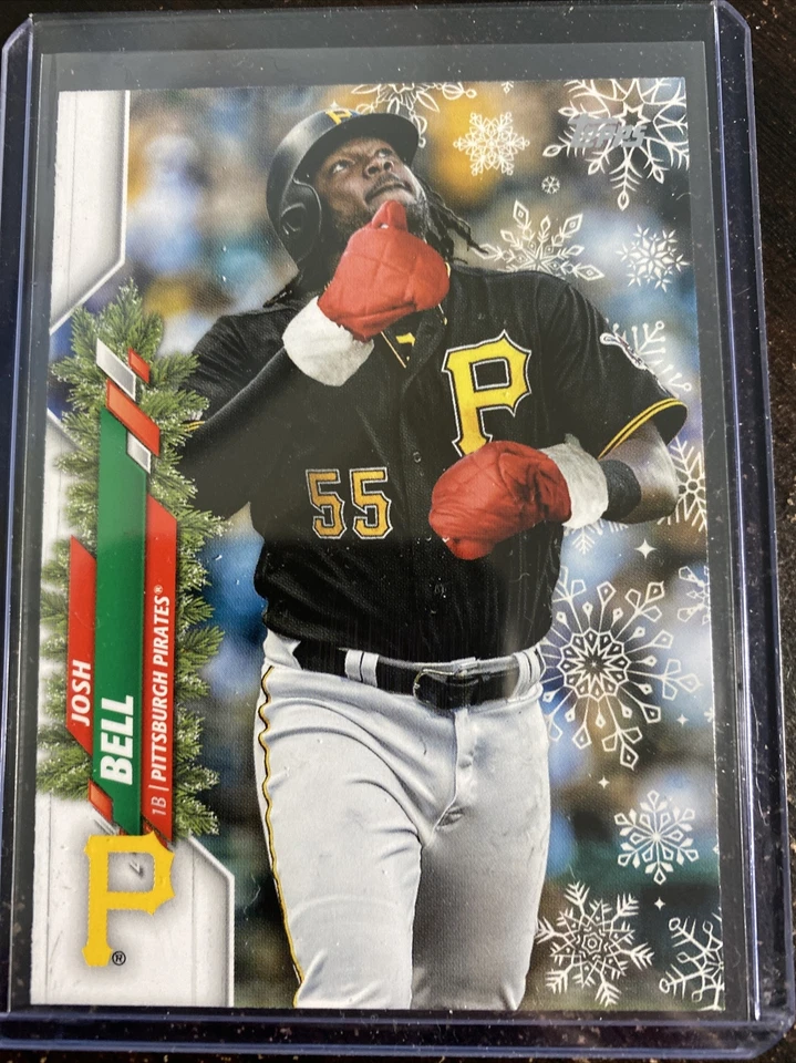 2020 Topps Holiday Walmart Mega Josh Bell #HW13 SP Variation - Mittens - Image 1 of 2