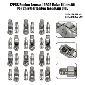 12PCS Rocker Arms & 12PCS Valve Lifters Kit For Chrysler Dodge Jeep Ram 3.6L U8 - Picture 1 of 11