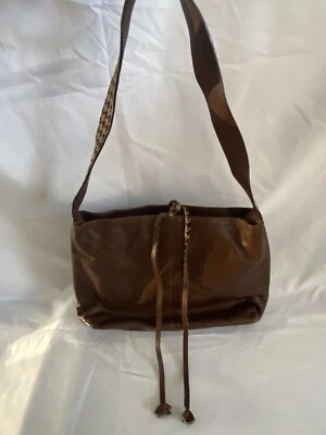 Bolso Cartera FALOR LE BORSE Cuero Marrón Hecho en Italia Cierre con Cremallera Mujer Foto 1 de 4