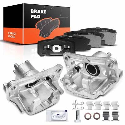 6x Pinza de freno de disco trasera + pastillas de freno con soporte para Mitsubishi Montero 01-06 Foto 1 de 4