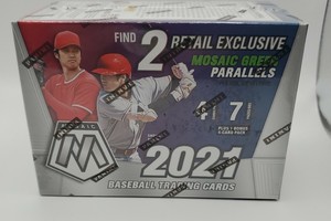 Panini Mosaic 2021 32 Baseball Trading Cards w/ 1 Silver Prizm/Mosaic Parallel 