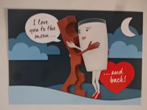 Postkarte Ferrero Werbung / Kinder Riegel 2022 - I love non to the moon - Bild 1 von 1