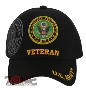 NEU! US ARMY VETERAN ROUND SIDE SHADOW BALL CAP MÜTZE SCHWARZ - Bild 1 von 4